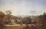Henry Gritten, Melbourne from the Botanical Gardens